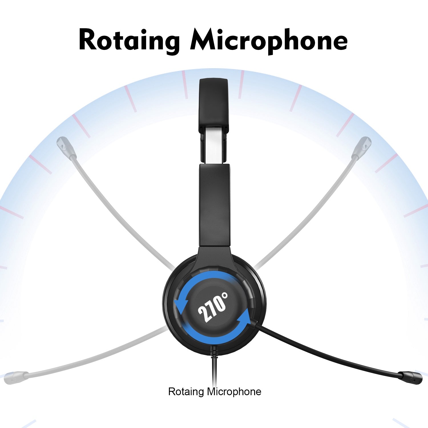 ANIVIA A7 Wired Headset with Noise-reduction Microphone Folding Rotating Headphone Integrated Headset for Game Conversation ANIVIA A7 Wired Headset with Noise-reduction Microphone Folding Rotating Headphone Integrated Headset for Game Conversation